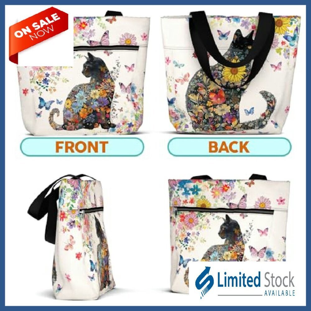 Waterproof Tote Bag with Multiple Pockets for Work and Travel - Picture 5 of 8